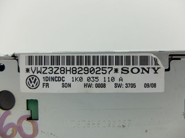 Cd-Wechsler  Volkswagen 1K0035110A Sony 1173