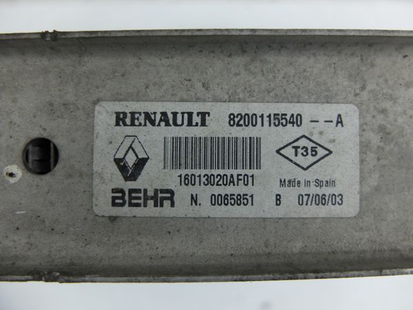 Laderluftkühler   Renault 8200115540 16013020AF01 Behr