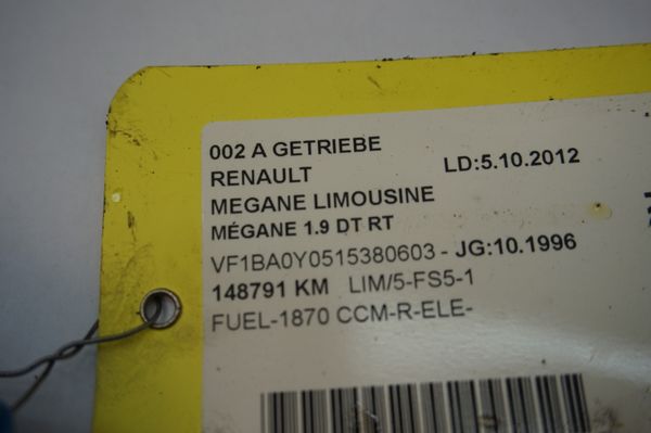 Getriebe JC5S029 JC5052 1,9 TD Renault Megane 148000km