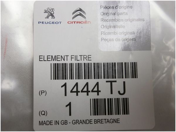 Luftfilter  C3 Berlingo II 207 1.6 HDI 1444TJ Citroen Peugeot