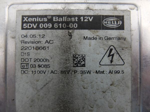 Xenon-Steuergerät 5DV009610-00 Xenius Ballast D1S Hella