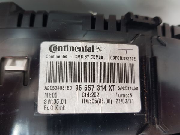 Tacho Kombiinstrument  Citroen C4 96657314XT A2C53408150