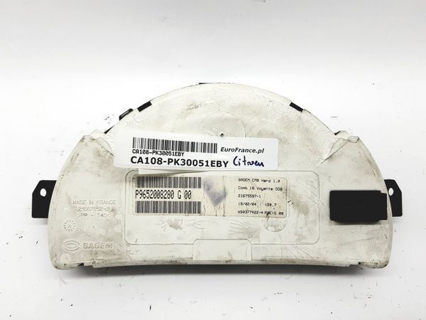 Tacho Kombiinstrument Citroen C2 C3 9652008280 G 00 30051