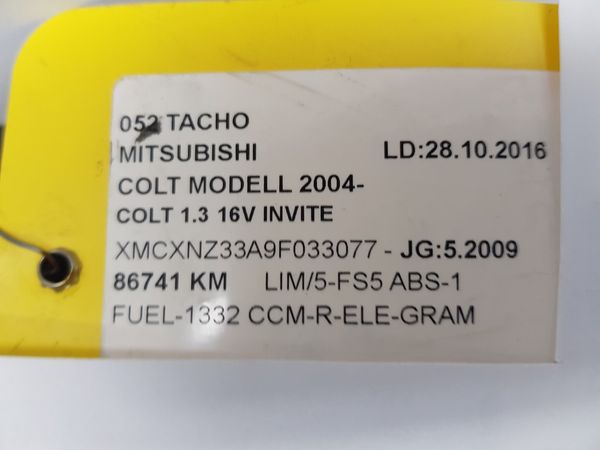 Tacho Kombiinstrument Mitsubishi Colt 8100B081H MM0051-005 