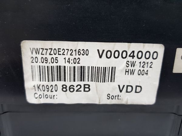 Tacho Kombiinstrument VW Golf MK5 1K0920862B 24158