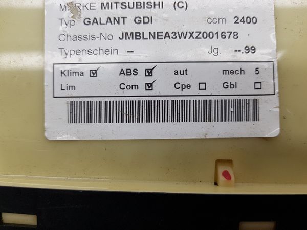 Klimabedienteil Bedienung Mitsubishi Galant MR360372 CAA502A040A 6156