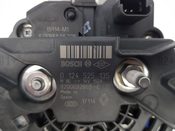Lichtmaschine Generator Renault 8200692869 0124525135 2.0 16V Bosch