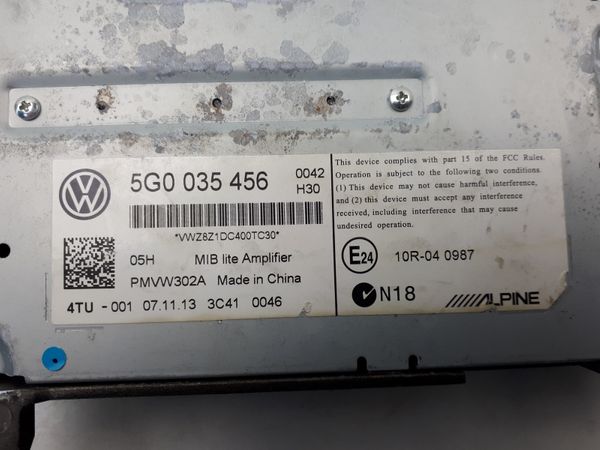 Audioverstärker VW Golf 7 VII 5G0035456 Alpine
