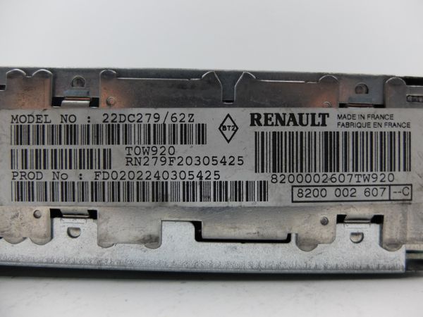 Cd-Radio Renault Laguna 2 8200002607 C 22DC279/62Z 3034