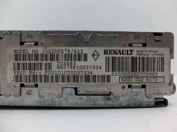 Cd-Radio Renault Laguna 2 8200002607 22DC279/62Z 2174