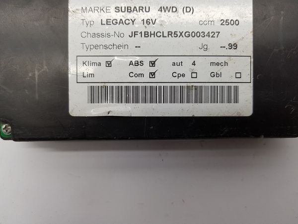 Klimabedienteil Bedienung Subaru Legacy 3 72311AE080 2N43034700 6171