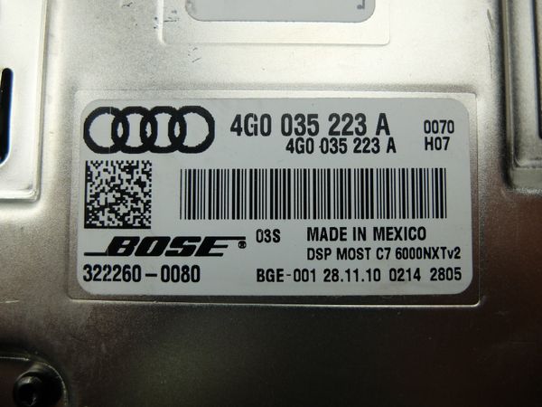 Audioverstärker  Audi 4G0035223A 322260-0080 BOSE