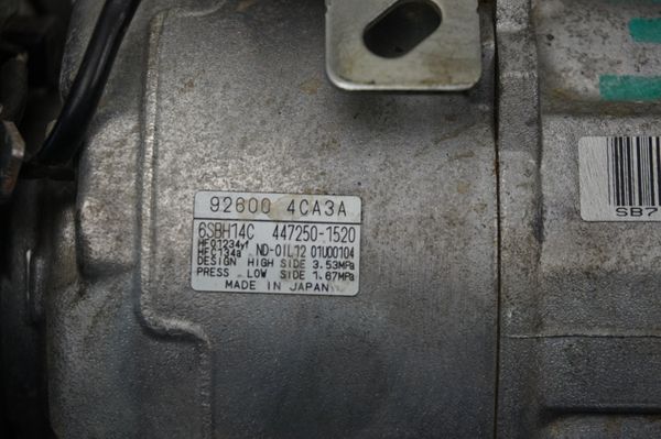 Kompressor Klimaanlage Klimakompressor  926004CA3A 447250-1520 NISSAN X-TRAIL