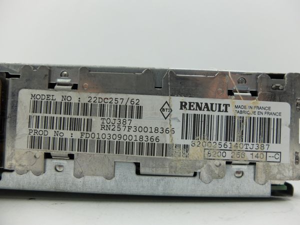 Kassettenradio  Renault 8200256140 22DC257/62