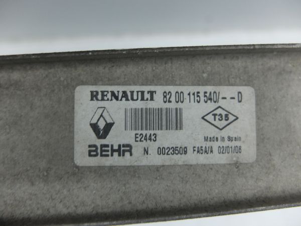 Laderluftkühler   Renault 8200115540 E2443 Behr 10906