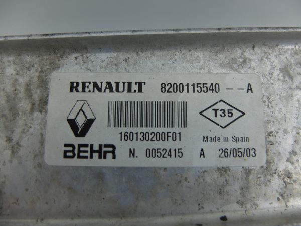 Laderluftkühler   Renault 8200115540 160130200F01 Behr 10908