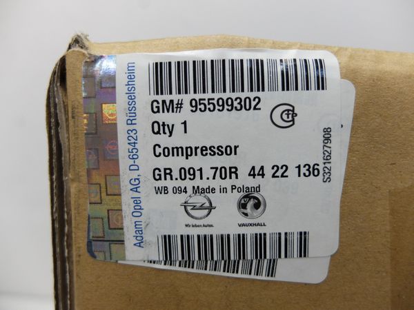 Kompressor Klima Klimaanlage Klimakompressor  Neues Original 93161916 95599302 Opel Renault Nissan