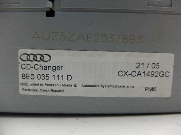 Cd-Wechsler Audi 8E0035111D CX-CA1492GC Panasonic