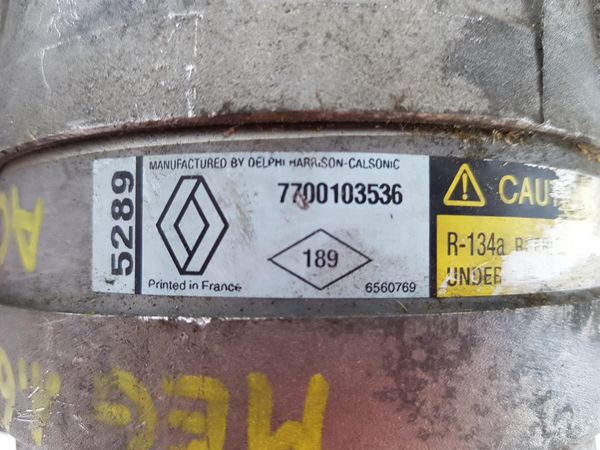 Kompressor Klimaanlage Renault Scenic I 7700103536 1135289 5289 Delphi 7032