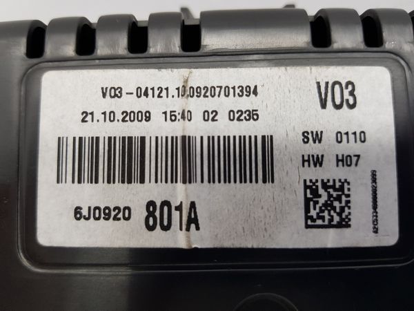 Tacho Kombiinstrument Seat Ibiza 6J0920801A 27348