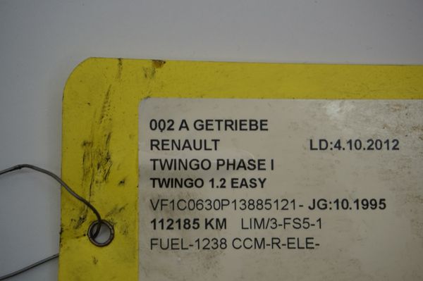 Getriebe JB1057 Renault Twingo 1 1,2 112000km
