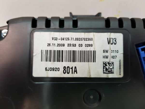 Tacho Kombiinstrument  Seat Ibiza 6J0920801A 6086