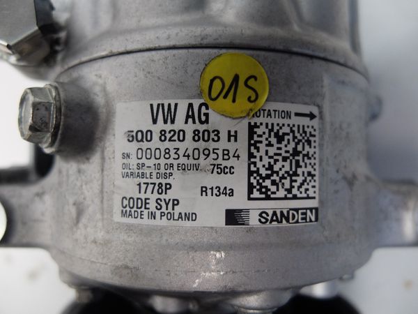 Kompressor Klima Klimaanlage Klimakompressor  5Q0820803H 1778P VW Audi Seat Skoda