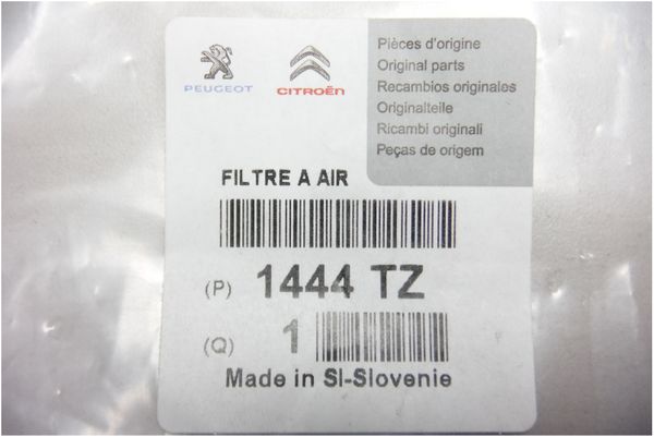 Luftfilter  307 2.0 HDI 05.01> 1444TZ Peugeot