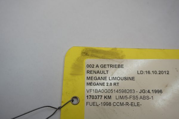 Getriebe JB3143 2,0 8v Renault Megane 170000km 7701352788