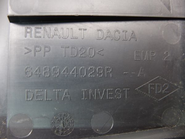 Batterieabdeckung  Dacia 648944029R 0km